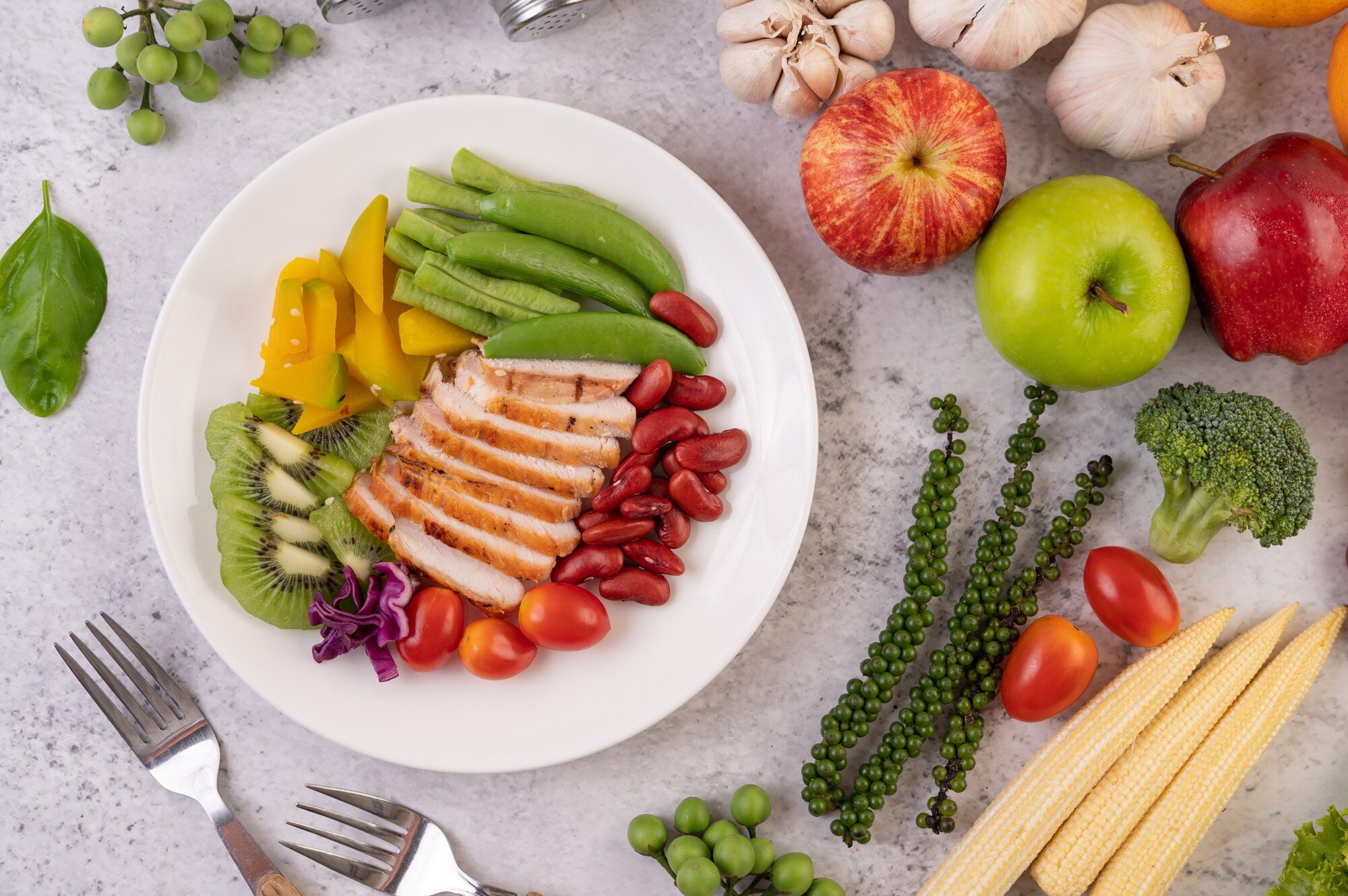 Plato balanceado y nutritivo